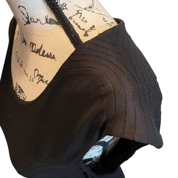 DVF Diane Von Furstenberg Manette Sheath Dress Black Size 6 Small Scoop neck - Picture 4 of 13